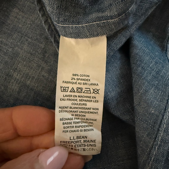 L.L. Bean Gray Traditional Fit Shirt - Picture 8 of 8